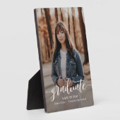 絶妙な味の編集可能なカラー卒業プラーク フォトプラーク (側面)