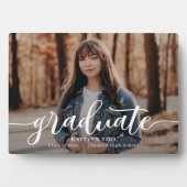 絶妙な味の編集可能なカラー卒業プラーク フォトプラーク (正面)