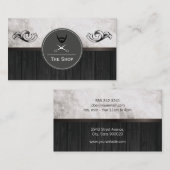 絶妙な大理石の木のトリム要素フェイシャルヘア 名刺 (正面/裏面)