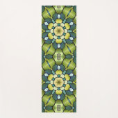 絶妙な手絵を描幾何グリーン抽象芸術 ヨガマット (正面)