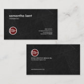 絶妙な木炭大理石のタイルCEO 名刺 (正面/裏面)