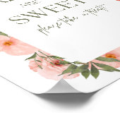 絶妙な桃のフローラベビーは甘いポスター ポスター (角)