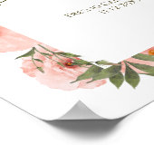 絶妙な桃フローラ歓迎ポスター ポスター (角)