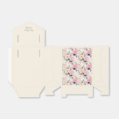 絶妙な水の色のフローラクリームピンク植物学 フェイバーボックス (折り畳みなし)