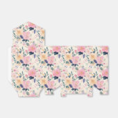 絶妙な水の色のフローラクリームピンク植物学 フェイバーボックス (折り畳みなし)