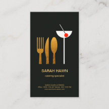 絶妙な汚れの金ゴールドの食事用器具類のマルティーニガラスのサービス係