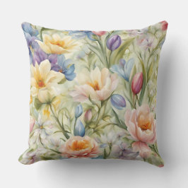 絶妙な洗練された春の花。絵画の アウトドアクッション