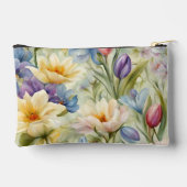 絶妙な洗練された春の花。絵画の アクセサリーポーチ (裏面)