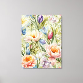 絶妙な洗練された春の花。絵画の キャンバスプリント