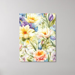 絶妙な洗練された春の花。絵画の キャンバスプリント