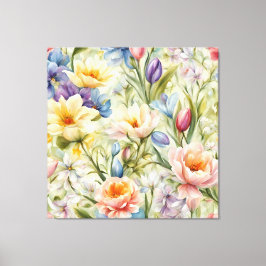 絶妙な洗練された春の花。絵画の キャンバスプリント