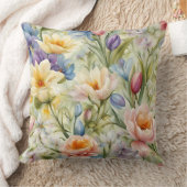 絶妙な洗練された春の花。絵画の クッション (ブランケット)
