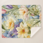 絶妙な洗練された春の花。絵画の シェルパブランケット (正面(横))