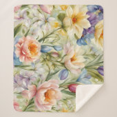 絶妙な洗練された春の花。絵画の シェルパブランケット (正面)