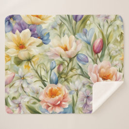 絶妙な洗練された春の花。絵画の シェルパブランケット