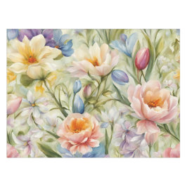 絶妙な洗練された春の花。絵画の テーブルクロス