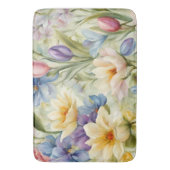 絶妙な洗練された春の花。絵画の バスマット (正面縦)