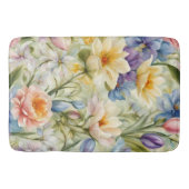 絶妙な洗練された春の花。絵画の バスマット (正面)