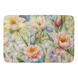 絶妙な洗練された春の花。絵画の バスマット