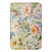 絶妙な洗練された春の花。絵画の バスマット (正面縦)