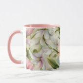 絶妙な洗練された春の花。絵画の マグカップ (左)