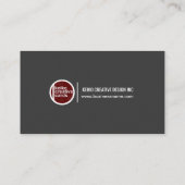 絶妙な灰色の大統領名刺を区別して下さい 名刺 (裏面)