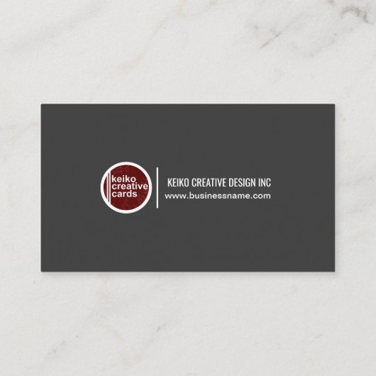 絶妙な灰色の大統領名刺を区別して下さい 名刺 (裏面)