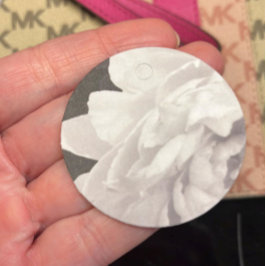 絶妙な牡丹の白黒 フェイバータグ