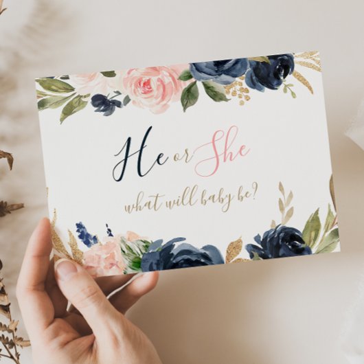 絶妙な秋フローラベビージェンダーリビールポスター ポスター