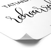 絶妙な秋フローラリハーサルディナーウェルカム ポスター (角)