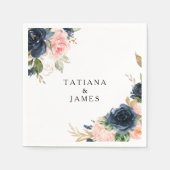 絶妙な秋フローラ結婚ズナプキン スタンダードカクテルナプキン (正面)