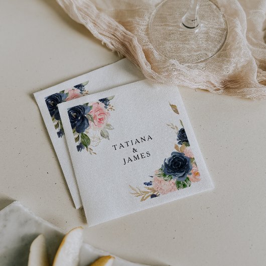 絶妙な秋フローラ結婚ズナプキン スタンダードカクテルナプキン