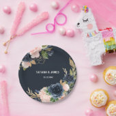 絶妙な秋結婚フローラ ペーパープレート (パーティー)