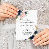 絶妙な秋結婚フローラ 招待状