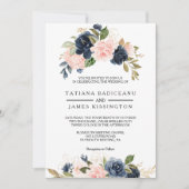 絶妙な秋結婚フローラ 招待状 (正面)