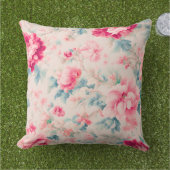 絶妙な穏やかなピンクの花と離れcerulean アウトドアクッション (芝生)
