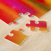 絶妙な紫色のチューリップの花 ジグソーパズル (側面)