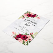 絶妙な結婚式招待状カード 箔招待状 (回転した状態)