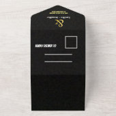 絶妙な結婚式招待状：我々の悲歌を発見 オールインワン招待状 (外側)