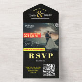 絶妙な結婚式招待状：我々の悲歌を発見 オールインワン招待状 (内側)