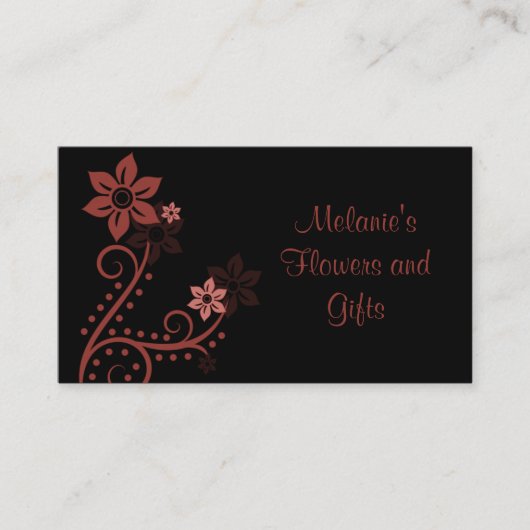 絶妙な花の名刺、カベルネ 名刺 (正面)