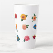 絶妙な花シール カフェラテマグ (正面)