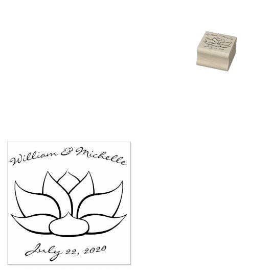 絶妙な蓮の木の発表スタンプ ラバースタンプ (押印)