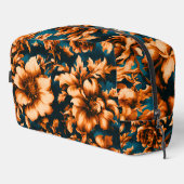 絶妙な豪華な黄金の花、青離れの上の ドップキット (右コーナー)