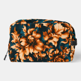 絶妙な豪華な黄金の花、青離れの上の ドップキット