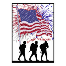 絶妙な軍隊を支援3人兵士ポスター