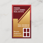 絶妙な金ゴールド屋上抽象芸術不動産仲介業者 名刺 (正面)