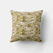 絶妙な鳩とフローライラストレーション クッション (裏面)