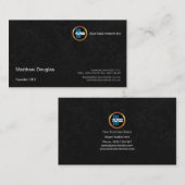 絶妙な黒は企業のな創設者CEOを塗ります 名刺 (正面/裏面)