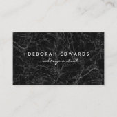 絶妙な黒大理石 名刺 (正面)